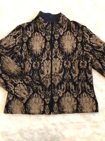 자카드 직조 수입 여성용 자켓 M 해외 구제 의류