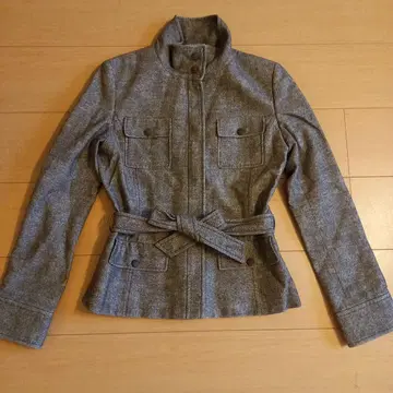 COMME CA DU MODE 허리 벨트 포함 그레이 자켓 9호