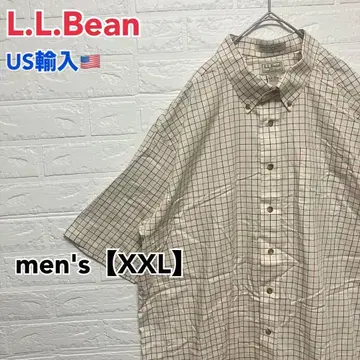 B437 [US 수입] 엘엘빈 BD 셔츠 베이지 계열 남성용 [XXL]