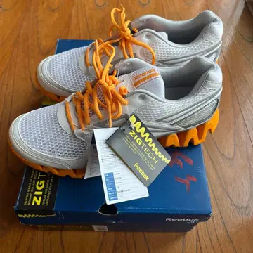 Reebok ZigTech 스니커즈 화이트/오렌지