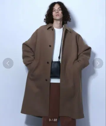 HARE 하레 울 돌먼 스텐카라 코트 브라운