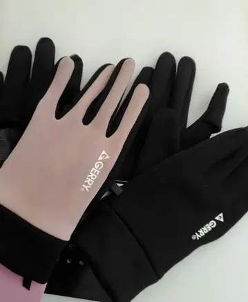 GERRY 방한 장갑 핑크 블랙 커플 세트