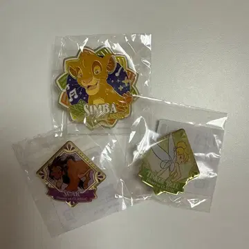 디즈니 클래식 핀 배지 3개 세트