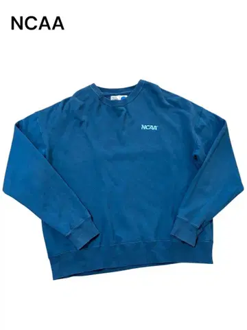 NCAA 다크 블루 트레이닝복 칼리지 맨투맨 오버 사이즈