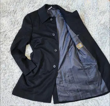 새상품급 티모시 에베레스트 캐시미어 혼방 울 롱 체스터 코트 블랙