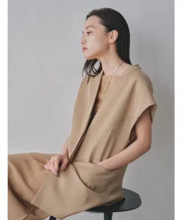 TODAYFUL 새틴 오버 베스트 미사용