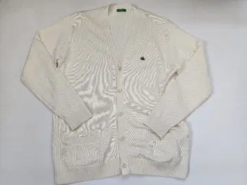 LL [새상품급] 베네통 긴팔 니트 가디건 화이트