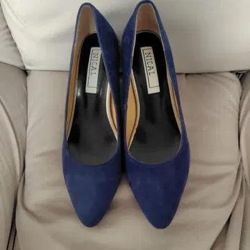 NICAL 네이비 스웨이드 하이힐 펌프스