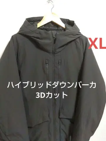 유니클로 하이브리드 다운 후드티(3D 컷) XL