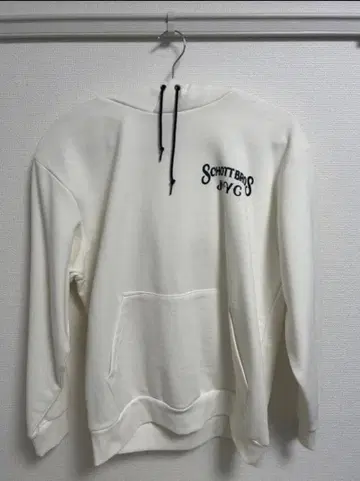 Schott 샷 후드티 화이트 L