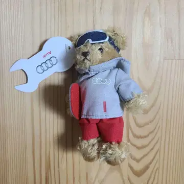 [ 레어 ] Audi 아우디 곰 스노우보드 마스코트 키링 봉제 인형