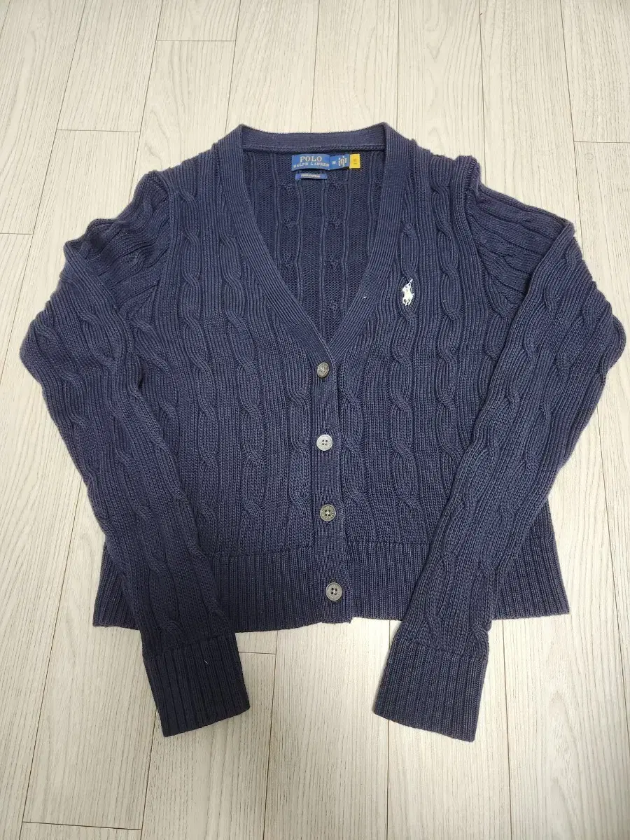 Polo Ralph Lauren cable short cardigan size M good condition