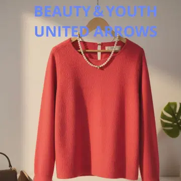 BEAUTY&YOUTH 아름다운 색 핑크 레드! 복슬복슬 상의