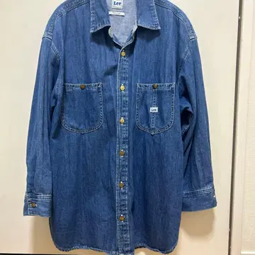 Lee bayflow 콜라보 데님 셔츠 오버 셔츠