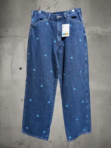 Edwin 드래곤 퀘스트 슬라임 루즈핏 빅 포켓 팬츠