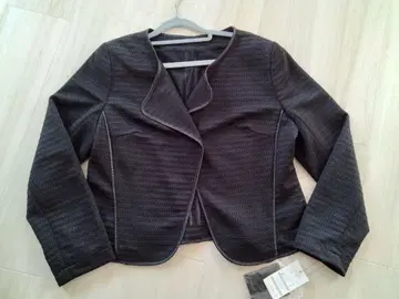 블랙 메쉬 테일러드 자켓