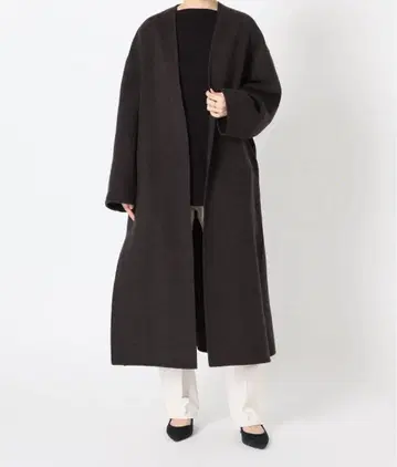 IENA*MANTECO PURE 더블 페이스 코트*그레이*36