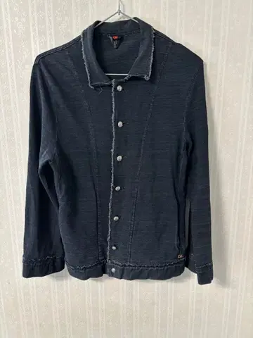 45rpm 네이비 나염 버튼 티셔츠 2