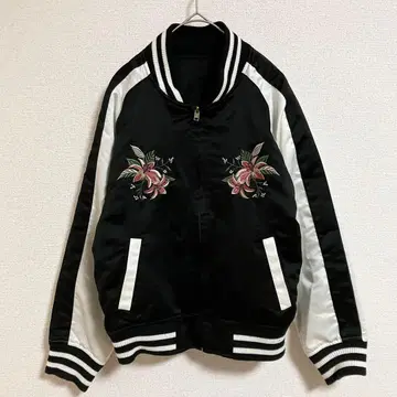 INGNI 스카잔 긴팔 자켓 꽃 자수 블랙 M 사이즈