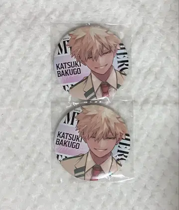 점프 GIGA 전원 서비스 바쿠고 카츠키 캔뱃지 2개 세트