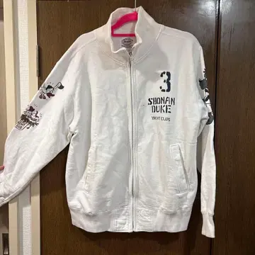 SHONAN DUKE 풀 집업 후드티 화이트