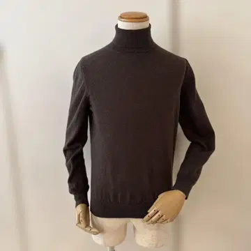 그랑사쏘 / 터틀넥 니트 / 12 게이지 / 브라운 / 50