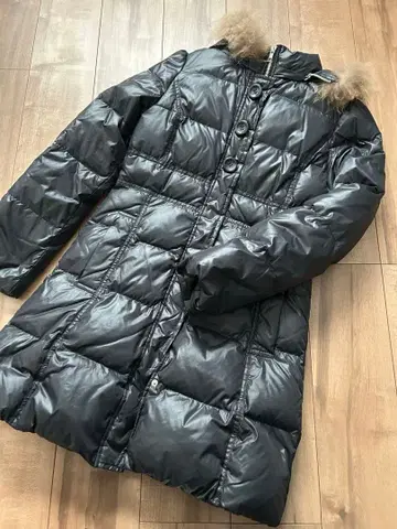 아우터 다운 자켓 겨울 블랙 롱