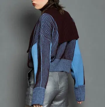 KBF 레이어드 하프 ZIP 니트