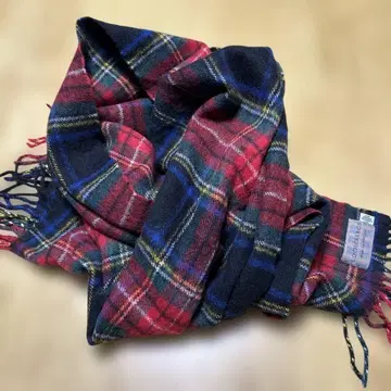 LOCHCARRON 울 체크 무늬 스톨 스코틀랜드제