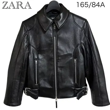 ZARA ZW COLLECTION 페이크 가죽 자켓 가죽 점퍼