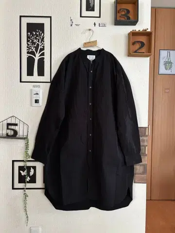 새상품급 밴드 카라 셔츠 원피스