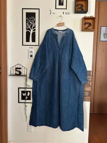 새상품급 데님원피스*인디고 블루