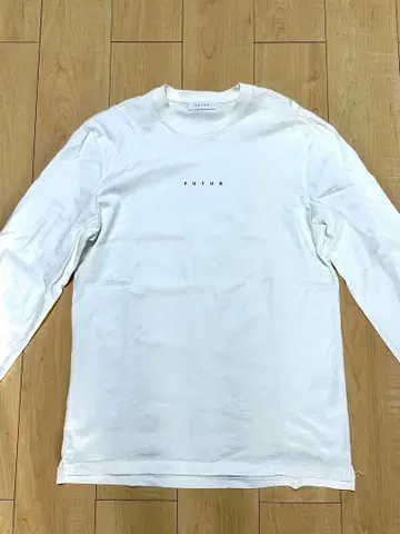 FUTUR 화이트 긴팔 티셔츠 (유나이티드 애로우즈)