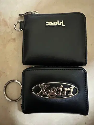 X-girl 블랙 코인 케이스