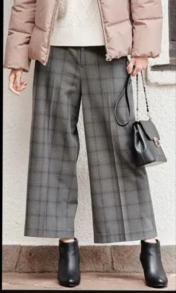 애니시스 써모 2WAY 스트레치 와이드 팬츠