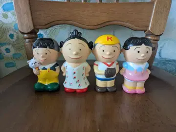 레어! 사자에상 소프트 비닐 저금통 4개 세트