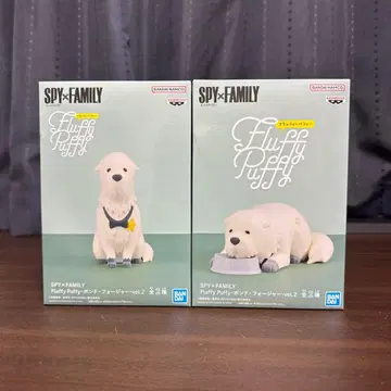 SPY x FAMILY Fluffy Puffy 본드 포저 2종