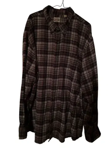 Damn Good 체크 무늬 긴팔 플란넬 셔츠