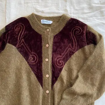 vintage 모헤어 가디건
