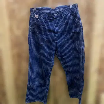 슈가케인 워바쉬 워크 팬츠 데님 W34 스트라이프