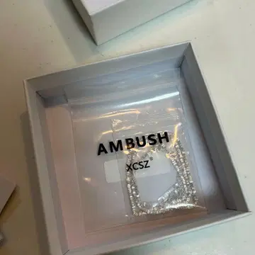 AMBUSH XCSZ 목걸이 순은