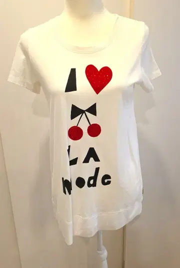 소니아 리키엘 러브 라 모드 체리 패턴 T셔츠