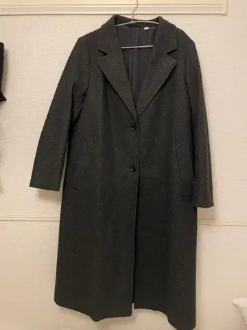 GU 다크 그레이 롱 코트 XL