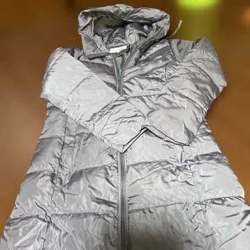 Caiyilin 후드 부착 그레이 다운 자켓 XL