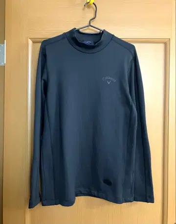 캘러웨이 속기모 스트레치 긴팔 모크넥 셔츠 블랙 M