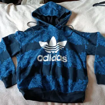 adidas 꽃무늬 후드티 M 네이비