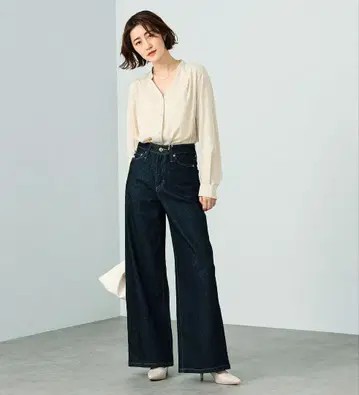 SOMETHING LISA 와이드 데님