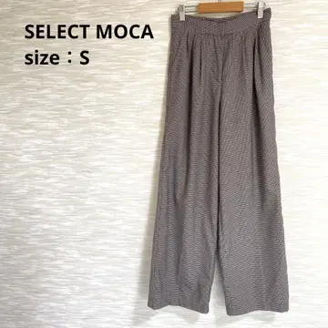 SELECT MOCA 체크 와이드 팬츠 [ S ] 하운드투스 턱 1394