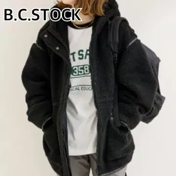 B.C.STOCK 베이세이 스톡 후드 부착 보아 코트