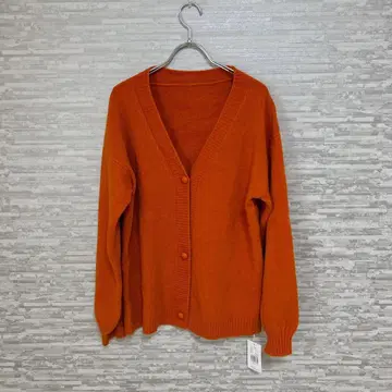 셰프 SHEPP 오렌지 루즈 V넥 가디건 F 긴팔